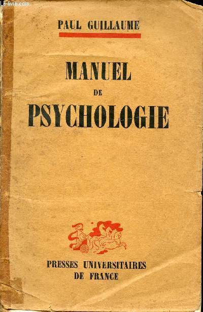 MANUEL DE PSYCHOLOGIE