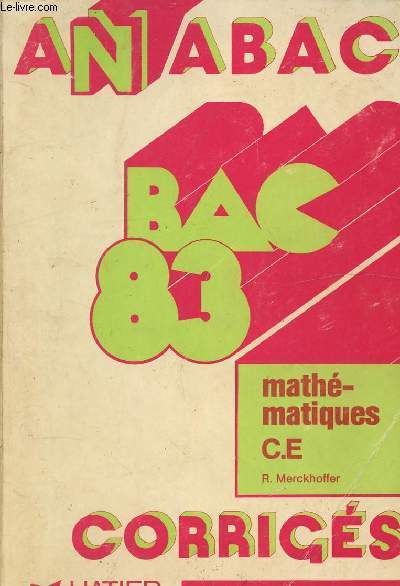 ANABAC 83 - MATHEMATIQUE C.E