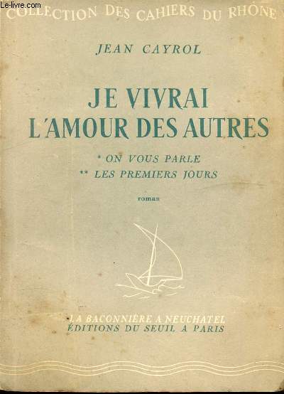 JE VIVRAI L'AMOUR DES AUTRES