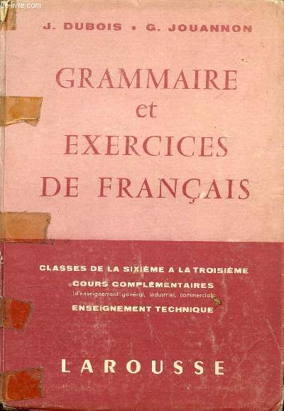 GRAMMAIRE ET EXERCICES DE FRANCAIS