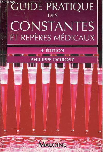 GUIDE PRATIQUE DES CONSTANTES ET REPERES MEDICAUX