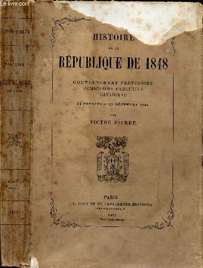 HISTOIRE DE LA REPUBLIQUE DE 1848