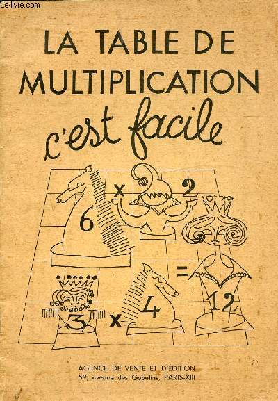 LA TABLE DE MULTIPLICATION C'EST FACILE