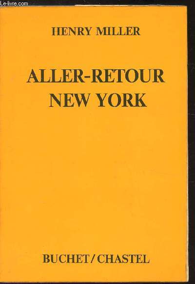 ALLER-RETOUR NEW-YORK
