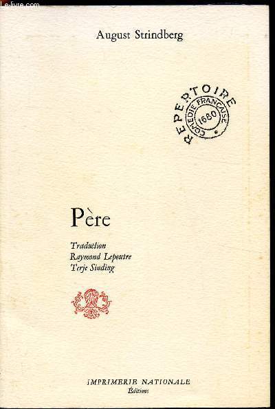 PERE - TRAGEDIE EN 3 ACTES -