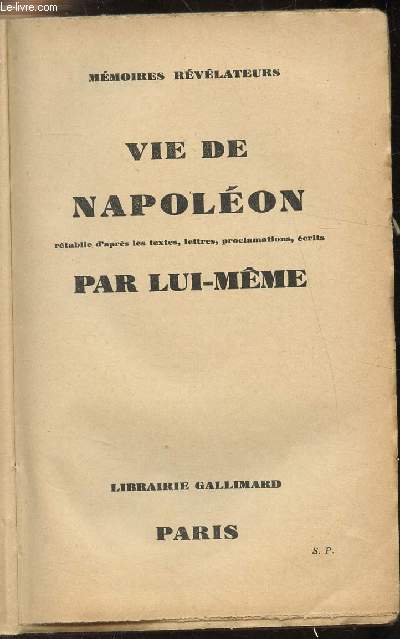 VIE DE NAPOLEON