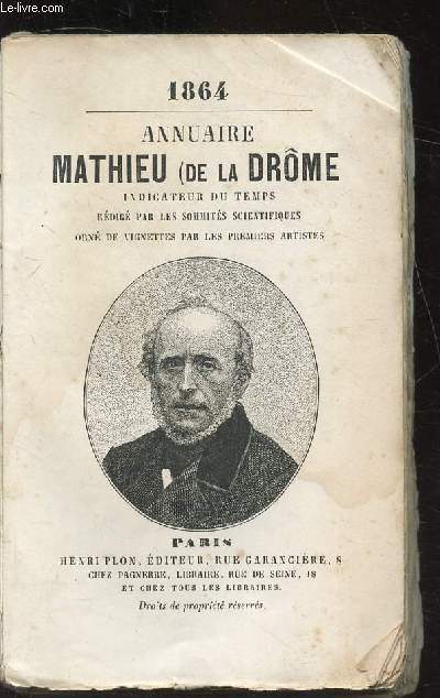 ANUAIRE MATHIEU DE LA DROME - INDICATEUR DU TEMPS -