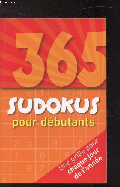 365 JOURS - SUDOKU POUR DEBUTANT -