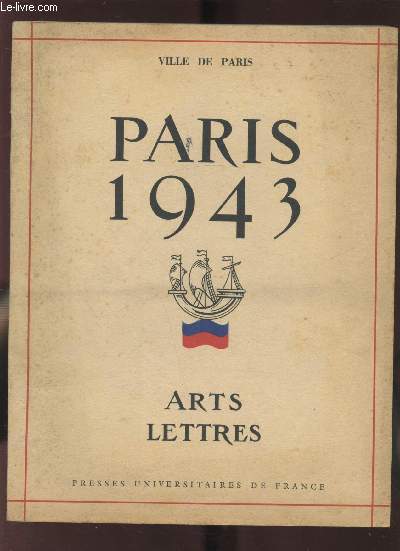 PARIS 1943 - ARTS LETTRES