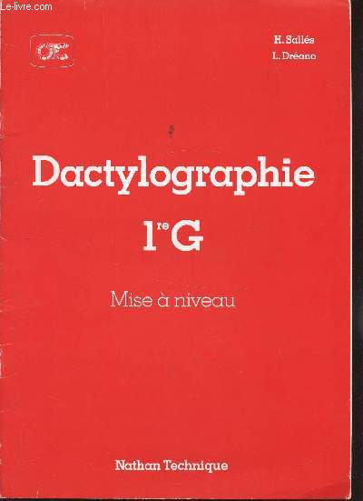 Dactylographie 1re G- Mise  niveau