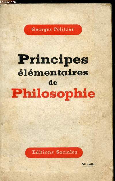 Principes lmentaires de Philosophie