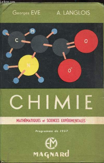 Chimie - Mathmatiques et Sciences exprimentales - Programme de 1957 - N 20 -