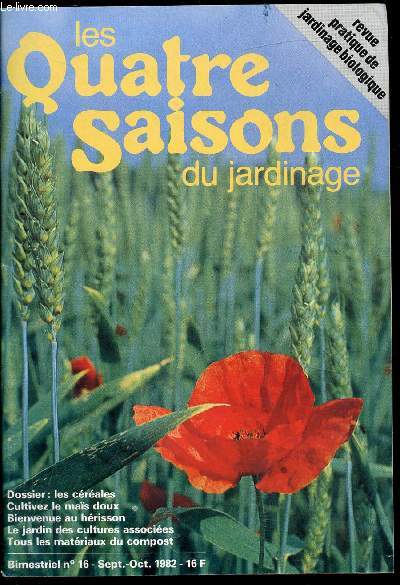 Les quatre saisons du jardinage - n16 - Septembre/Octobre 1982