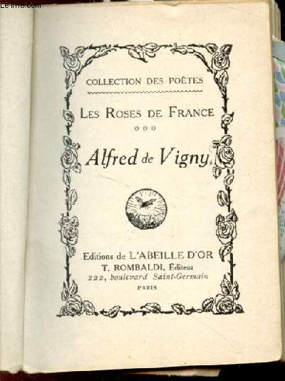 Les roses de france - Collection des poètes - Poésies.