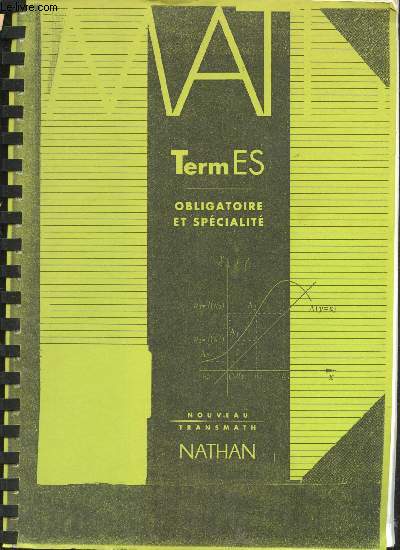 Mat - Term ES - Obligatoire et spcialit - Chapitre 11 uniquement - Combinatoire