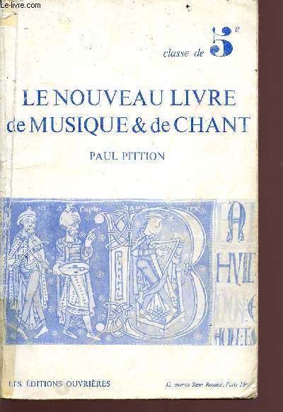 Le nouveau livre de musique & de chant - classe de 5e