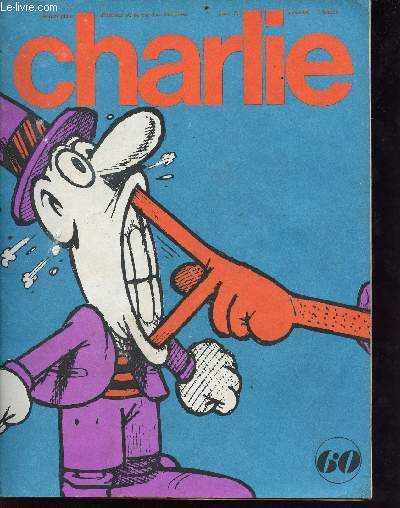 Charlie n60 - journal plein d'humour et de bandes dessines - janvier 74