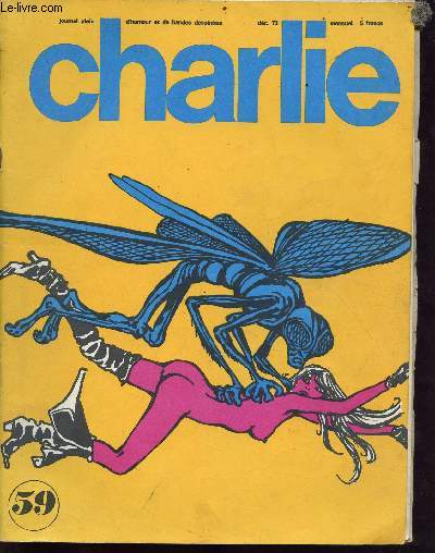 Charlie n59 - journal plein d'humour et de bandes dessines - dcembre 73