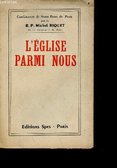 L'glise parmi nous - confrence de notre-dame de paris
