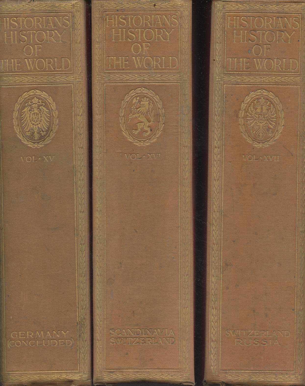 The historians' history of the world... en 7 volumes ( vol.15+16+17+18+19+20+24) -