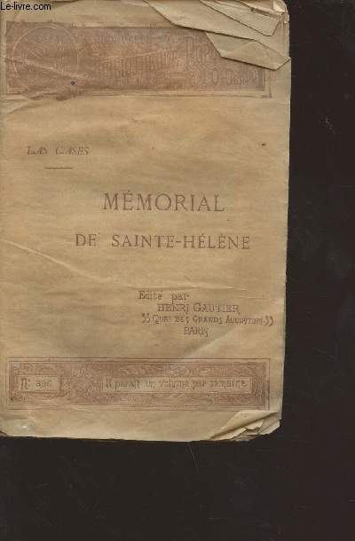 Mmorial de Sainte-Hlne - Collection nouvelle bibliothque populaire n396