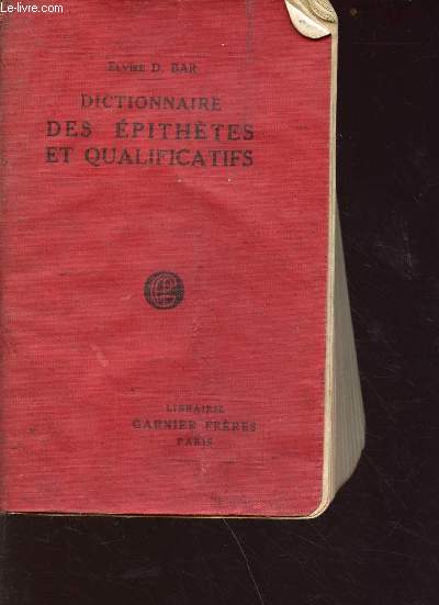 Dictionnaire des pithtes et qualificatifs