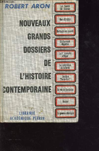 Nouveaux grands dossiers de l'histoire contemporaine