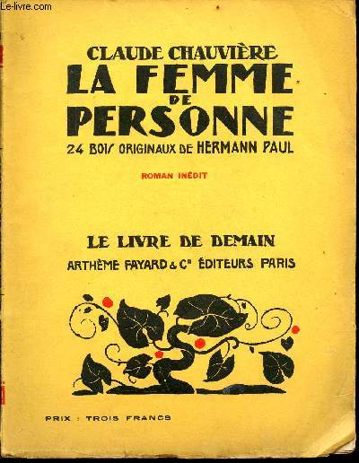 La femme de personne - Collection le livre de demain n35