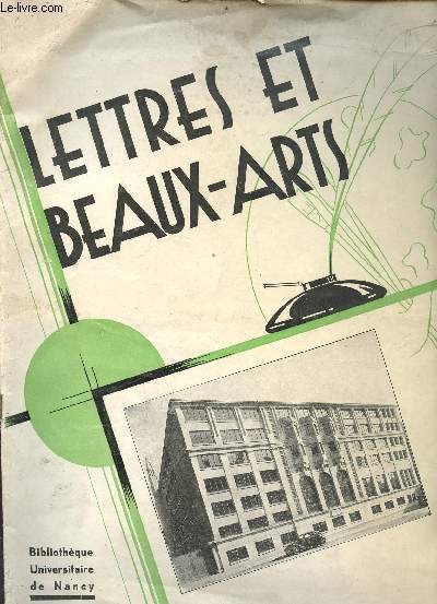 Lettres et beaux-arts - bibliothque Universitaire de Nancy