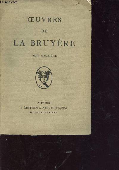 Oeuvres de La Bruyre - tome 2