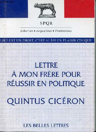 Lettre  mon frre pour russir en politique