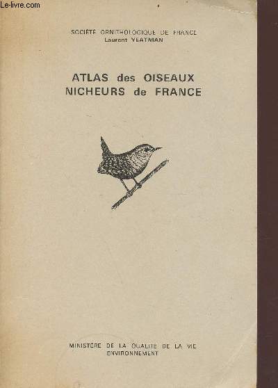 Atlas des oiseux nicheurs de France de 1970  1975