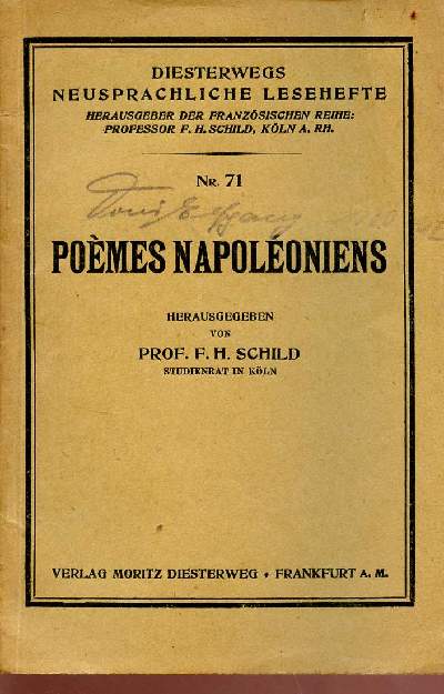 Pome Napoloniens - collection Diesterwegs neusprachliche lesehefte