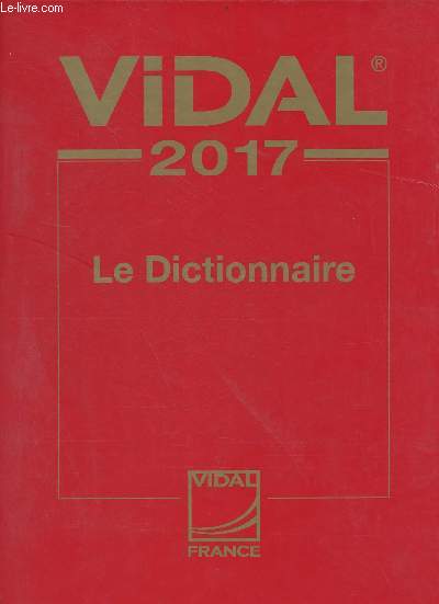 Vidal 2017 dictionnaire