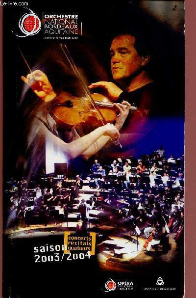 Orchestre national de Bordeaux saison 2003/2004