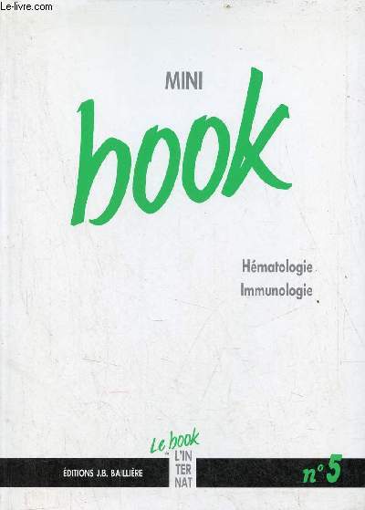 Mini book n5 : Hmatologie Immunologie.