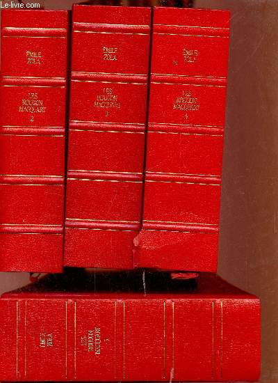 Les Rougon-Macquart histoire naturelle et sociale d'une famille sous le second empire - 4 tomes (4 volumes) - Tomes 2+3+4+5 - Collection Bouquins.