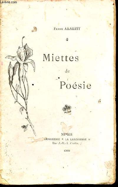 Miettes de posie - envoi de l'auteur.