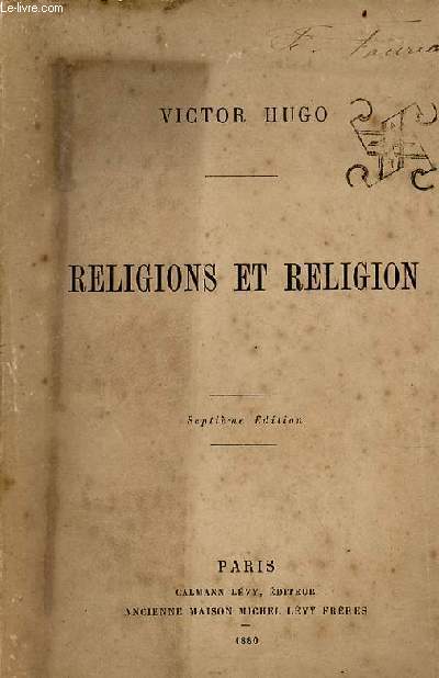 Religions et religion - 7e dition.