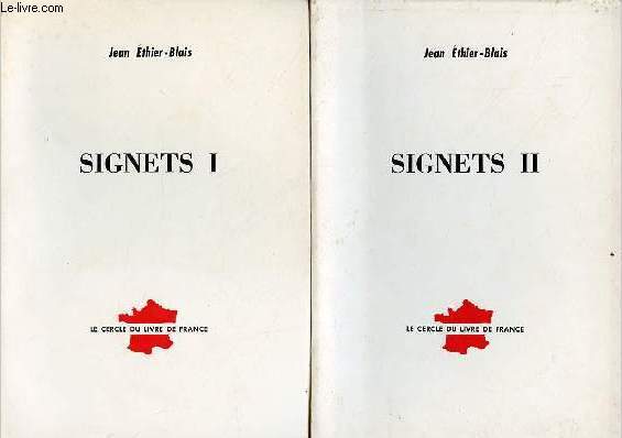Signets - 2 tomes (2 vols) - Tome 1 + Tome 2.