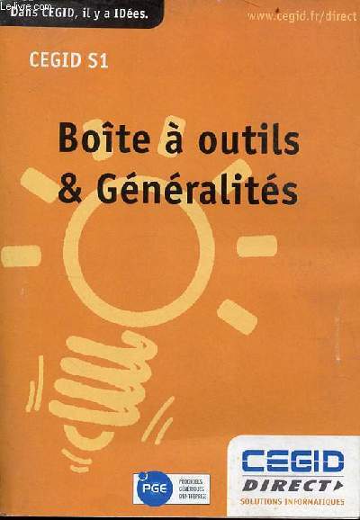 Bote  outils & gnralits - Cegid S1.