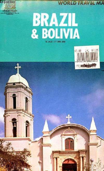 Brazil & Bolivia - Une carte dpliante d'environ 110 x 80 cm.