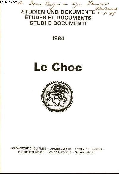 Studien und dokumente studi e documenti 1984 - Le Choc.