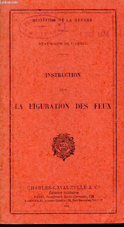 Instruction sur la figuration des feux - tat-major de l'arme.