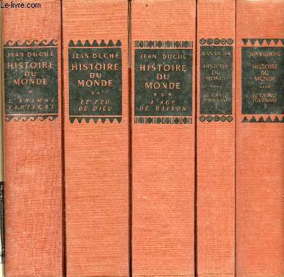 Histoire du monde - Coffret de 5 tomes (5 volumes) - Tomes 1 + 2 + 3+ 4 + 5.