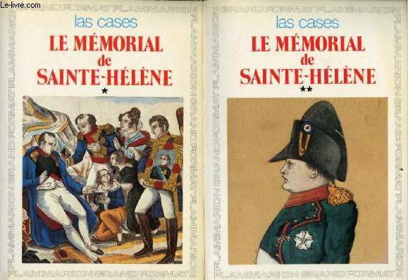 Le mmorial de Sainte-Hlne - en 2 tomes (2 volumes) - tomes 1 + 2 - Premire dition intgrale et critique.