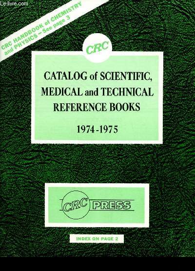 Catalog of scientific medical and technical reference books 1974-1975.
