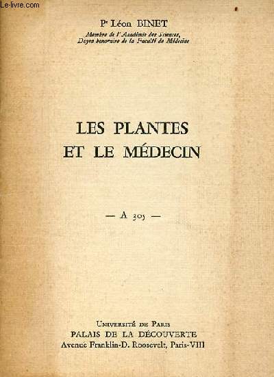 Les plantes et le mdecin - A 305.