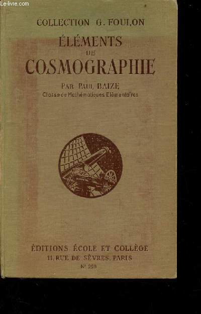 Elments de gographie classe de mathmatiques lmentaires - Programme du 30 avril 1931 - Collection G.Foulon - n228.