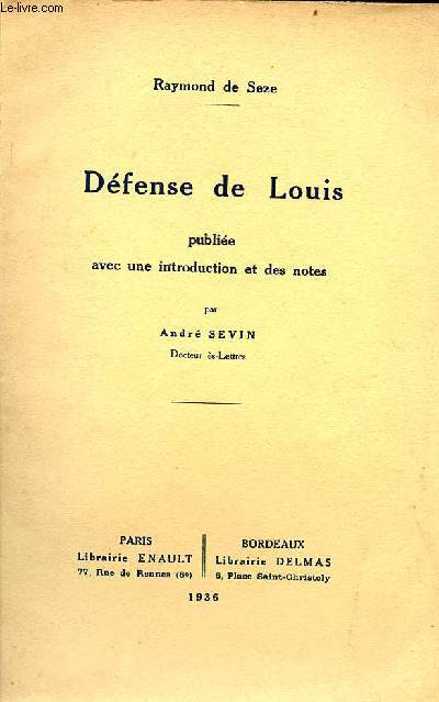 Dfense de Louis.